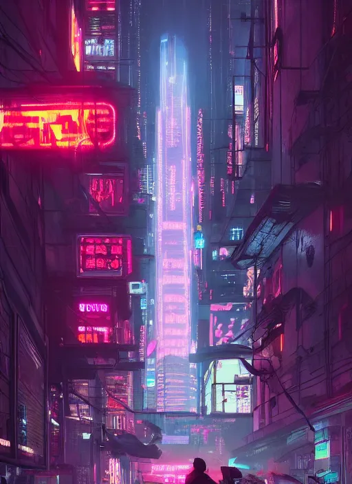 Image similar to portrait, Street view scifi cyberpunk City, bill Boards, neon signs, dramatic lighting, cinematic, establishing shot, extremly high detail, photo realistic, cinematic lighting, post processed, concept art, artstation, matte painting, style by eddie mendoza, raphael lacoste, alex ross