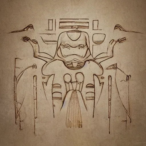 Prompt: starcraft protoss hieroglyphs cave drawing photo