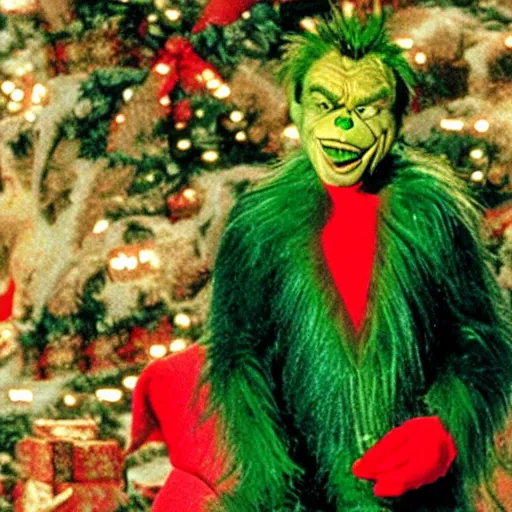 Prompt: kenneth copeland as the grinch