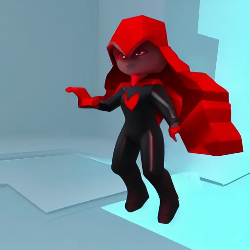 Image similar to still of scarlet witch in roblox, roblox art style, roblox aesthetic, artstation, cgsociety contest winner