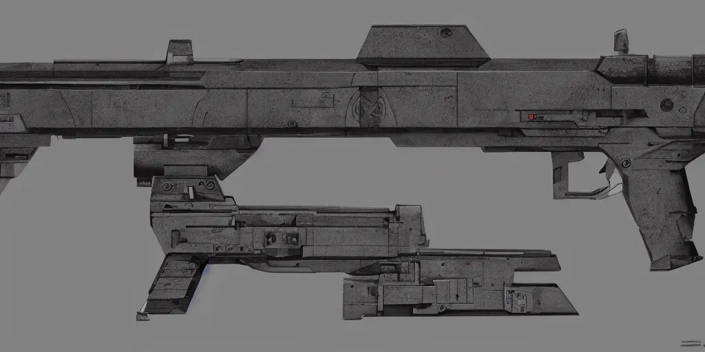 Prompt: Laser Blaster Concept Art, mono background, 8k photorealistic, HD, high details, trending on artstation