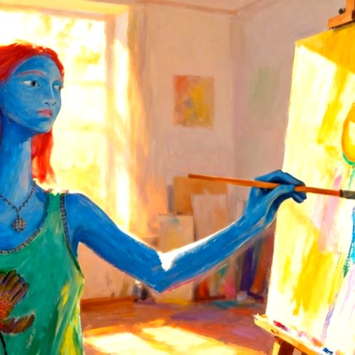 Abstract Art Studio Journey