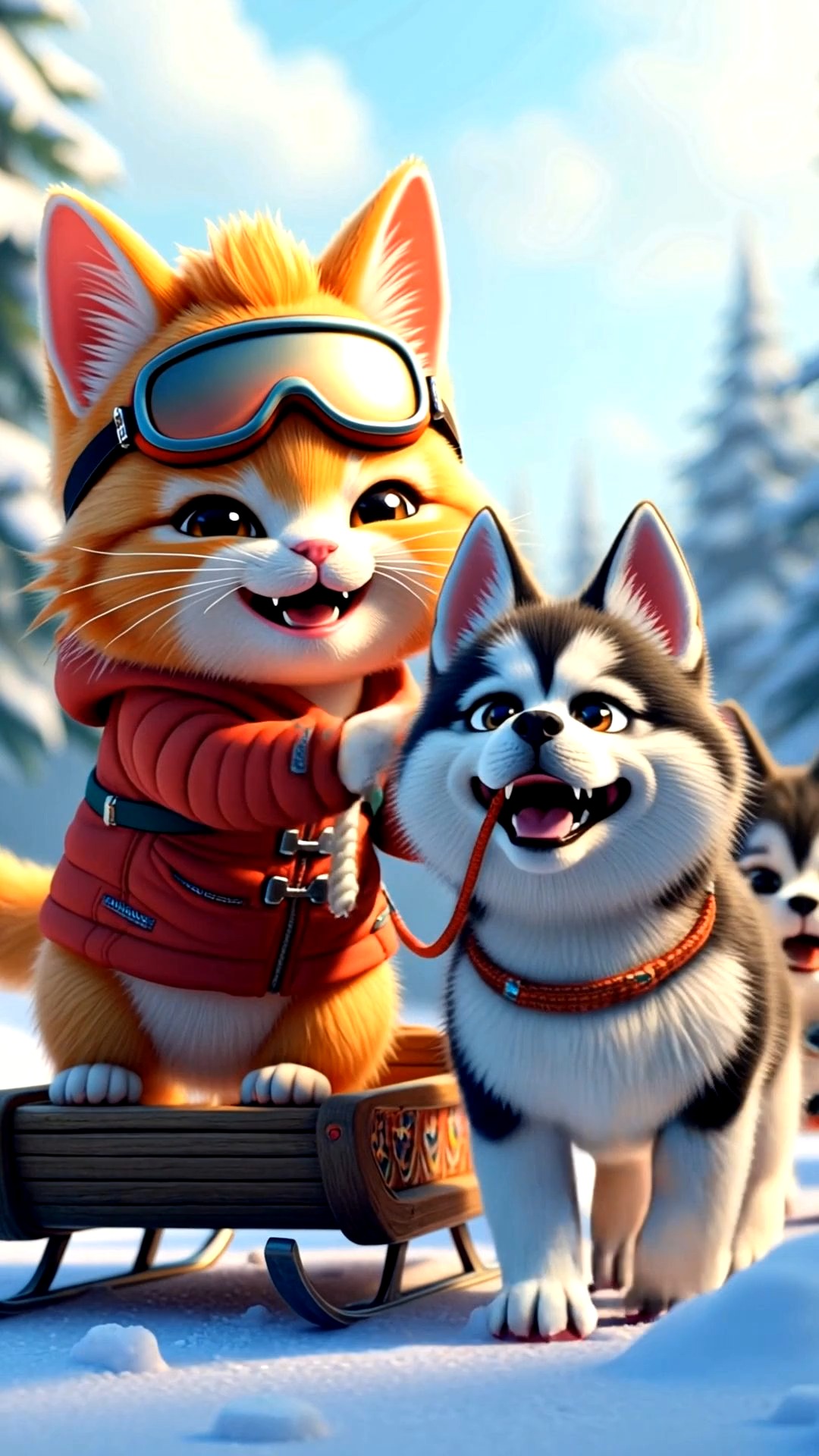 Cat's Dog Sled Adventure