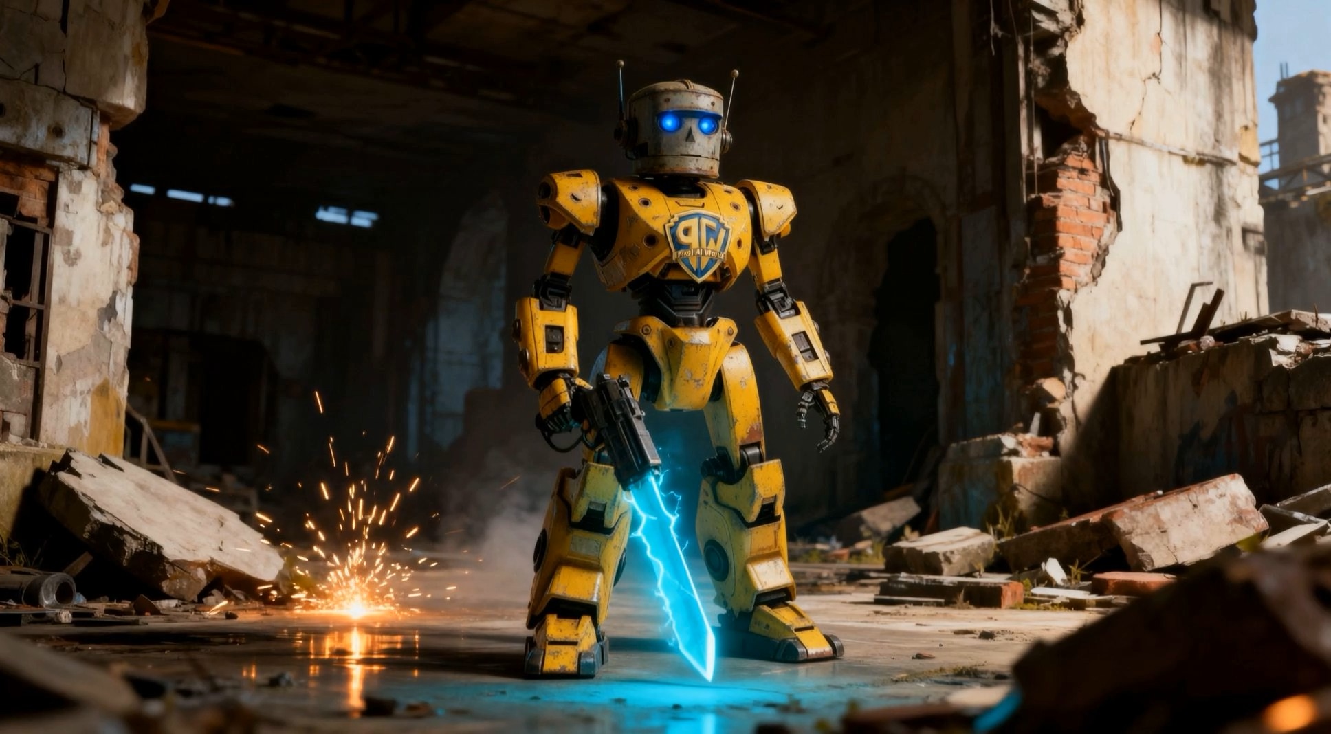 Postapocalyptic Robot Warrior