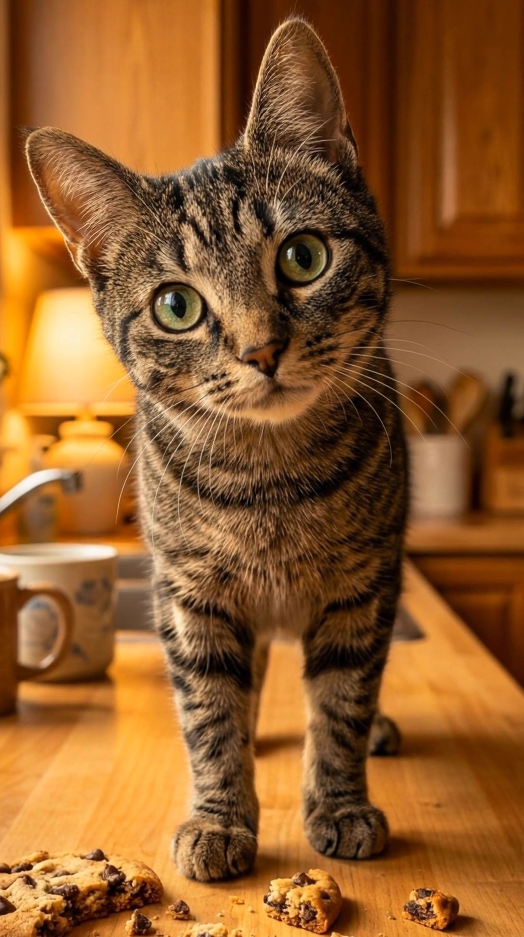 Mischievous Cat Cookie Heist