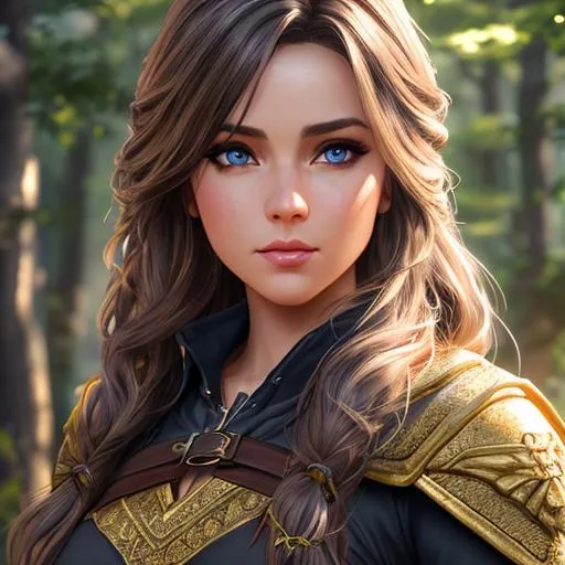 Prompt: extremely realistic, hyperdetailed, ranger girl, RPG, D&D, highly detailed face, highly detailed eyes, full body, whole body visible, full character visible, soft lighting, high definition, ultra realistic, unreal engine 5, 8K, digital art