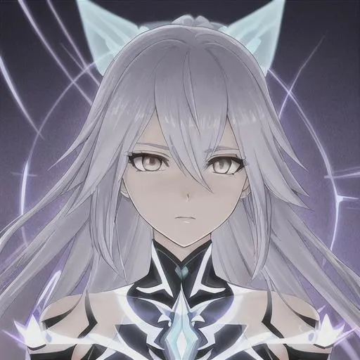 Prompt: Portrait of aether from genshin impact, anime style, detailed face, detailed body, soft glow, {{ face}}