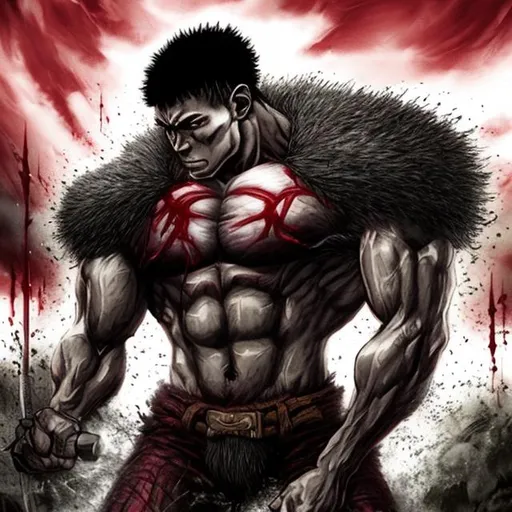 Prompt: Kevine Levrone berserk
