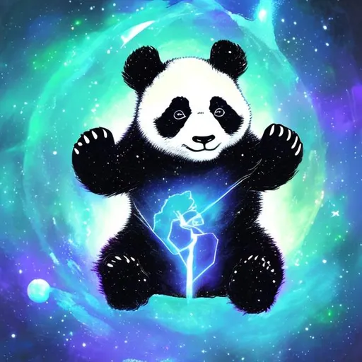 Prompt: Etheric space panda
