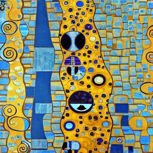 Klimt inspired painting of 801 Grand Avenue in Downt... | OpenArt