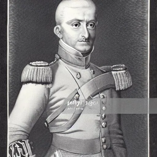 Prompt: German, army general, Hanover kingdom, 1800