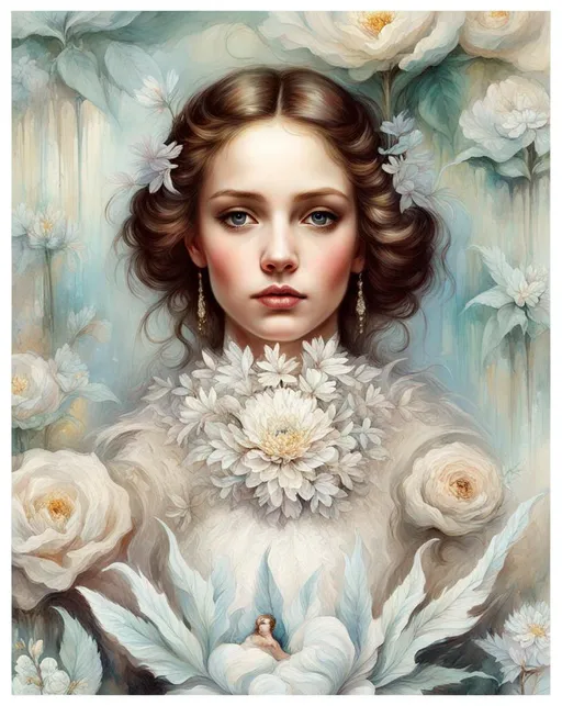 Prompt: Slave to the labyrinth of her overthinking mind. Art by Konstantin Makovsky, Berthe morisot, Marija Jakunčikova, billy devorss, artgerm, catrin welz-stein. Beautiful, 3d, highly detailed 