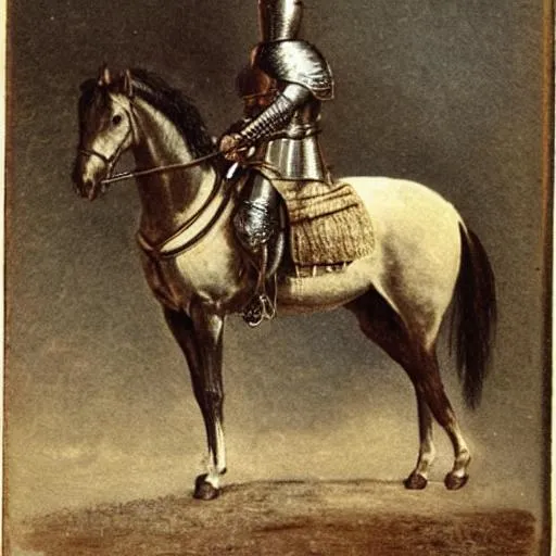 Prompt: A knight on a horse