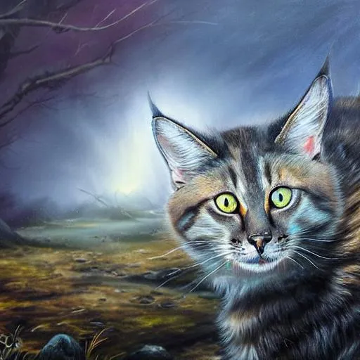 Warrior Cats Realistic Art · Creative Fabrica