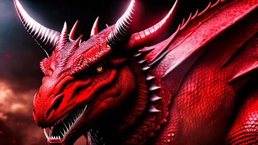 Prompt: Photorealistic Horned Red Dragon, Red Skin and eyes, Black markings on his face, Black horns with red tips,  Intricately Detailed, Hyper Detailed, Hyper Realistic, Volumetric Lighting, Beautiful coloring and face detail, Rifts Savage Worlds Inspired