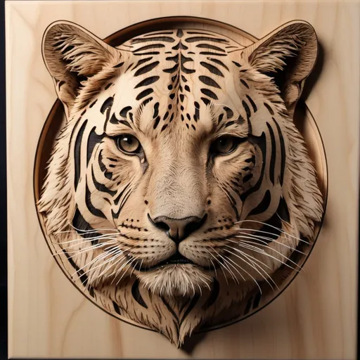 Prompt: 3d laser engraved art 