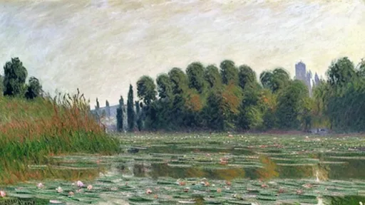 Prompt: oil on canvas by claude monet