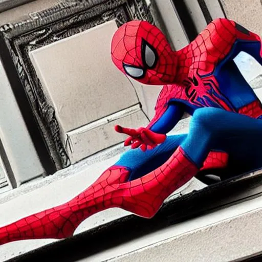Prompt: Gay Spider-Man toeby

