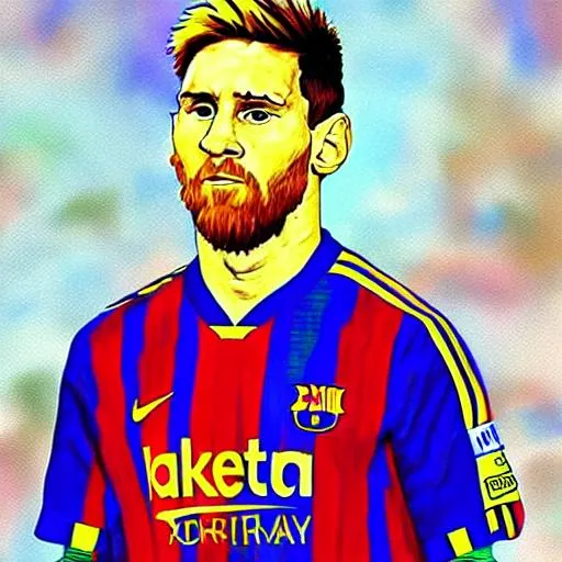 a van goh style painting of Messi | OpenArt