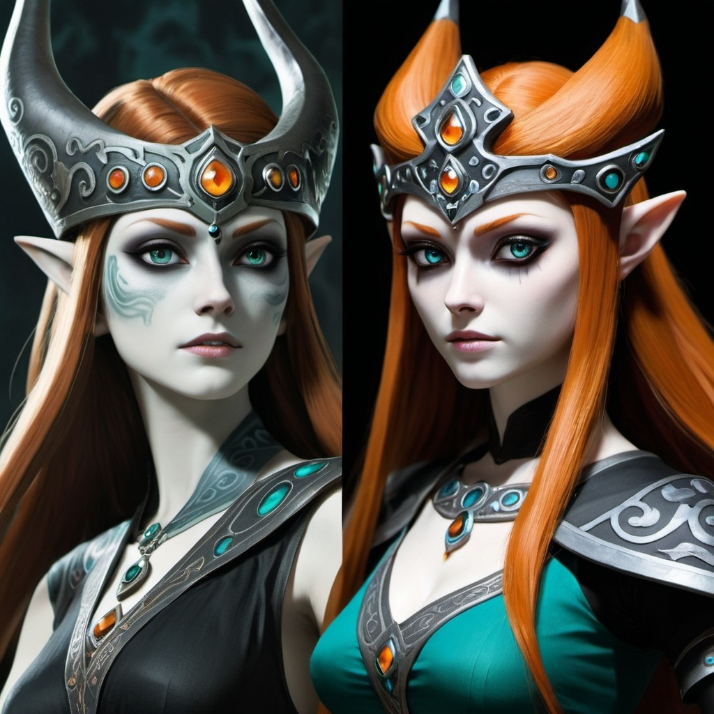 Photorealistic images of Princess Midna from Twiligh...