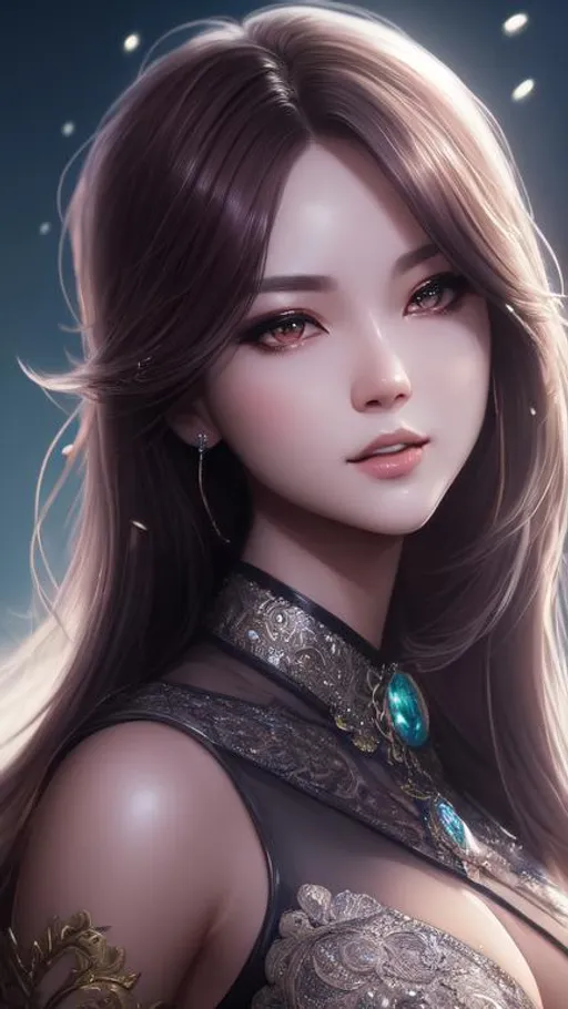 Prompt: splash art, by Greg rutkowski, hyper detailed perfect face,

beautiful kpop idol, full body, long legs, perfect body,

high-resolution cute face, perfect proportions,smiling, intricate hyperdetailed hair, light makeup, sparkling, highly detailed, intricate hyperdetailed shining eyes,  

Elegant, ethereal, graceful,

HDR, UHD, high res, 64k, cinematic lighting, special effects, hd octane render, professional photograph, studio lighting, trending on artstation