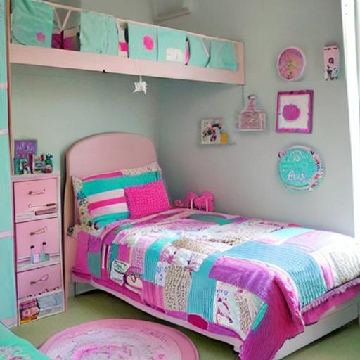 girl bed room, two beds | OpenArt