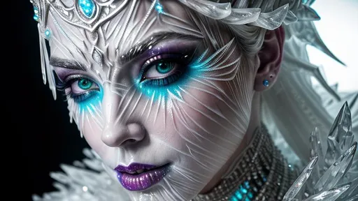 Prompt: hyper-realistic 8K, 64 megapixel 3D intricately detailed ice sculpture of an alluring female zombie, unparalleled precision inspired by "Greg Rutkowski", White Walker, Lich, undead form with a chilling beauty, Unreal Engine, crystalline colors_glisten in ethereal light, trending masterpiece on ArtStation, horror and elegance, the sculpture is a testament to the limitless potential of digital artistry, Epic, Photorealistic, intricate Details, Cold Colors, Movie quality