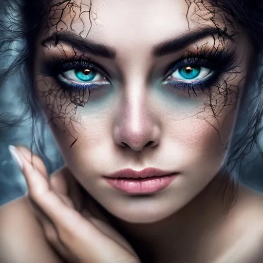 Prompt: woman with mystic eyes