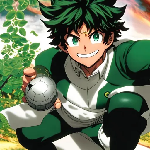 Prompt: deku full cowling as a sensei