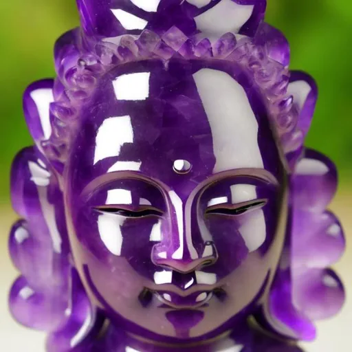 Prompt: amethyst buddha
