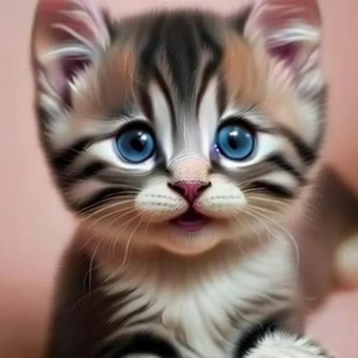 Prompt: cute baby cat