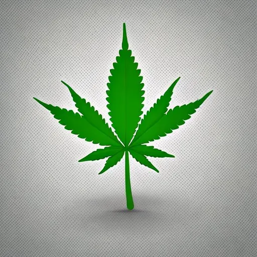 Prompt: cannabis icon on white background