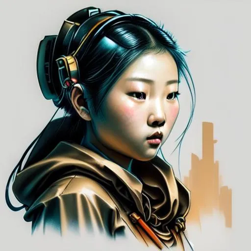 Prompt: ((best quality)), ((masterpiece)), ((realistic)), (detailed) illustration photographic, Portrait of {Japanese ronin robot} young woman, empress ,chiaroscuro,perfect composition , hd octane render,high resolution scan, masterpiece, hyperrealism, delicate detailed complex, highly detailed, intricate detailed, volumetric lighting, light reflection, highly detailed concept art, trending on artstation, vivid colors, melancholic, dim lights, 8k uhd, realistic, Nikon z9, raytracing, focus face, (sharpness:2. 0)