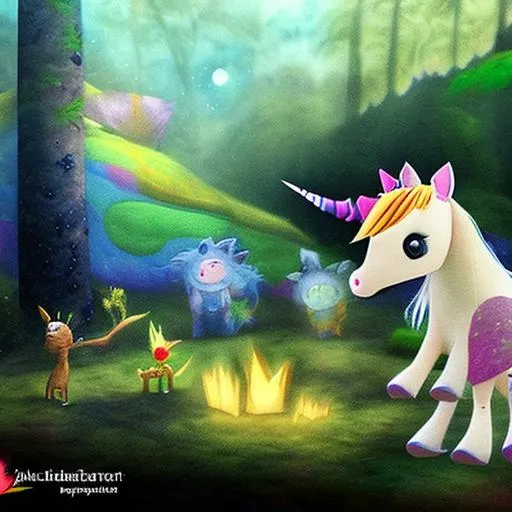 The Adventure of Sparky and the Magical Forest