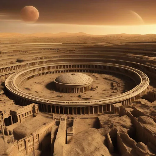 Prompt: Roman architecture city on Venus