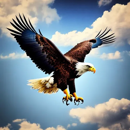 Prompt: Eagle flying g in sky