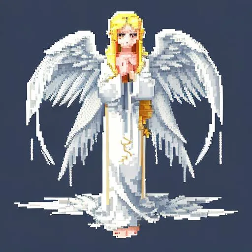 Prompt: angelic being's 
 / PIXEL ART
