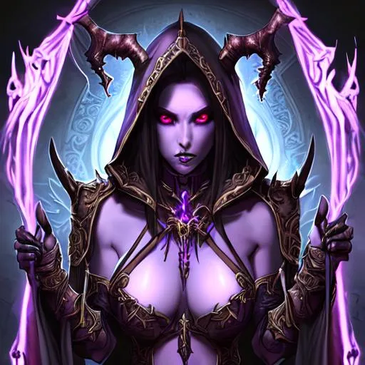 Prompt: Diablo Female Necromancer beautiful body and face 