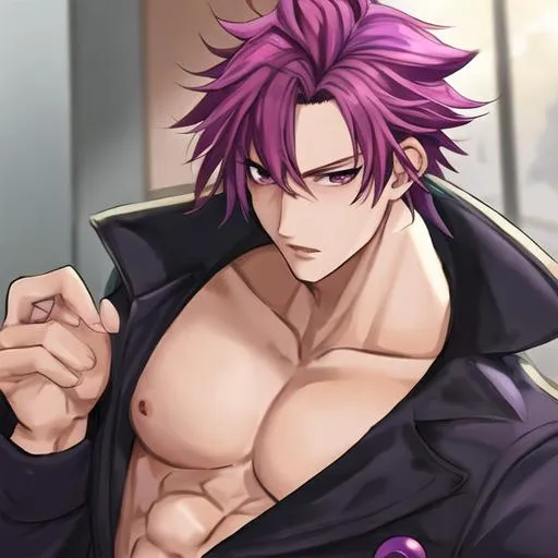 The Hottest Anime Guy With Purple Hair