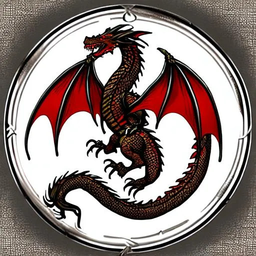 Prompt: dragon emblem
