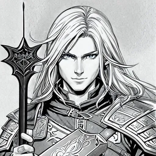 Prompt: Male Elf ranger with long blonde hairs. He is firing with a crossbow. He wears a leather armor.
Well draw face. Well draw hands
Concept art, d&d art, rpg art 