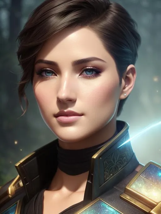 Prompt: handsome and gorgeous ranger with short hair, intense and beautiful eyes and beautiful nose, by greg rutkowski and artgerm and emile vernon, etheral, bioluminescence, muted colors, pastels, expressive, high detail, five fingers, symmetrical eyes, hyperrealistic, intricate artwork, symmetrical, digital painting, dynamic lighting, artstation, digital painting, artstation, cinematic lighting, intricate artwork, dreamlike, symmetrical, emitting diodes, smoke, artillery, sparks, racks, system unit, motherboard, 4 k resolution blade runner, sharp focus, emitting diodes, smoke, artillery, sparks, racks, system unit, motherboard, by pascal blanche rutkowski repin artstation hyperrealism painting concept art of detailed character design matte painting, 4 k resolution blade runner, kids story book style, muted colors, watercolor style