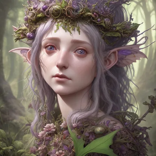 Prompt:  in style of Brian Froud highly detailed portrait  of a fairy unreal engine,  Hyperealistic details ray tracing shaders