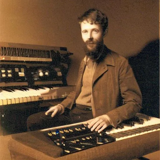 Prompt: William Sanford the electronic musician