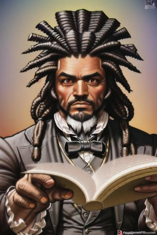 frederick douglass as professor, muscular, beard, hi... OpenArt