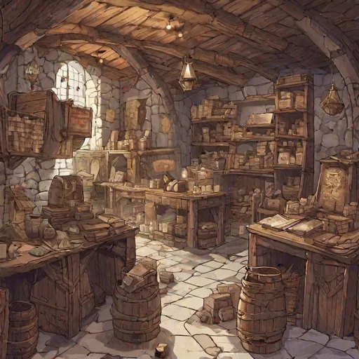 Prompt: A Random Business In DND 