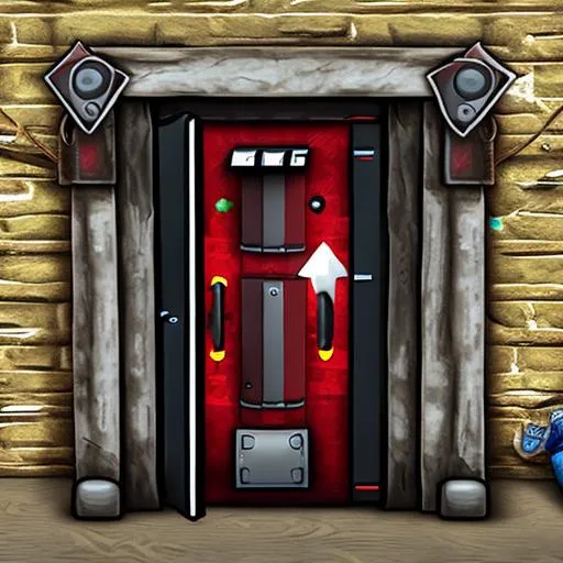 Prompt: gaming door