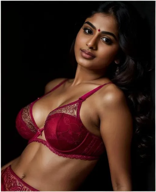 Prompt: Please produce a  picture of a young indian female in sensual pose, kaira advani,intricate design and details of bra, ultra-detailed, highest detail quality, ultra-realistic, photography lighting, full length body shot,  photorealistic, cinematic, movie quality rendering, octane rendering, focused, emotional, epic dramatic lighting, 32k UHD resolution --ar 9:16 --quality 2  --s 750 --v 5.1
