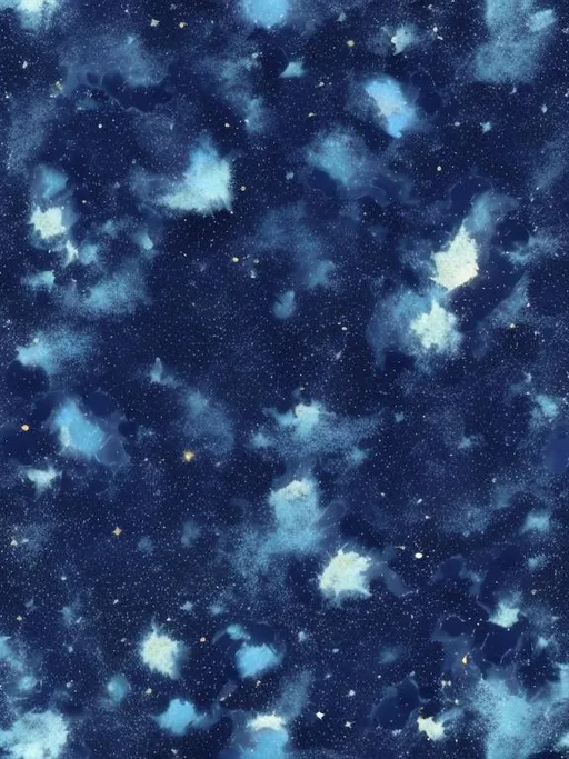 Prompt: dark blue background with comet constellations and milky way pattern