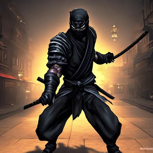 Prompt: Shadow Ninja, more shadow